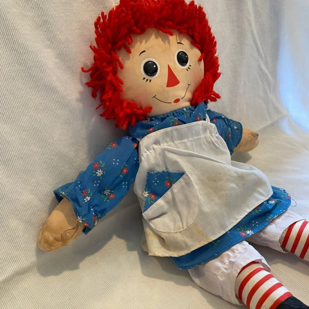 Vintage Raggedy Ann Doll 20” - Johnny‎ Gruelle Copyright - Classic Collectible